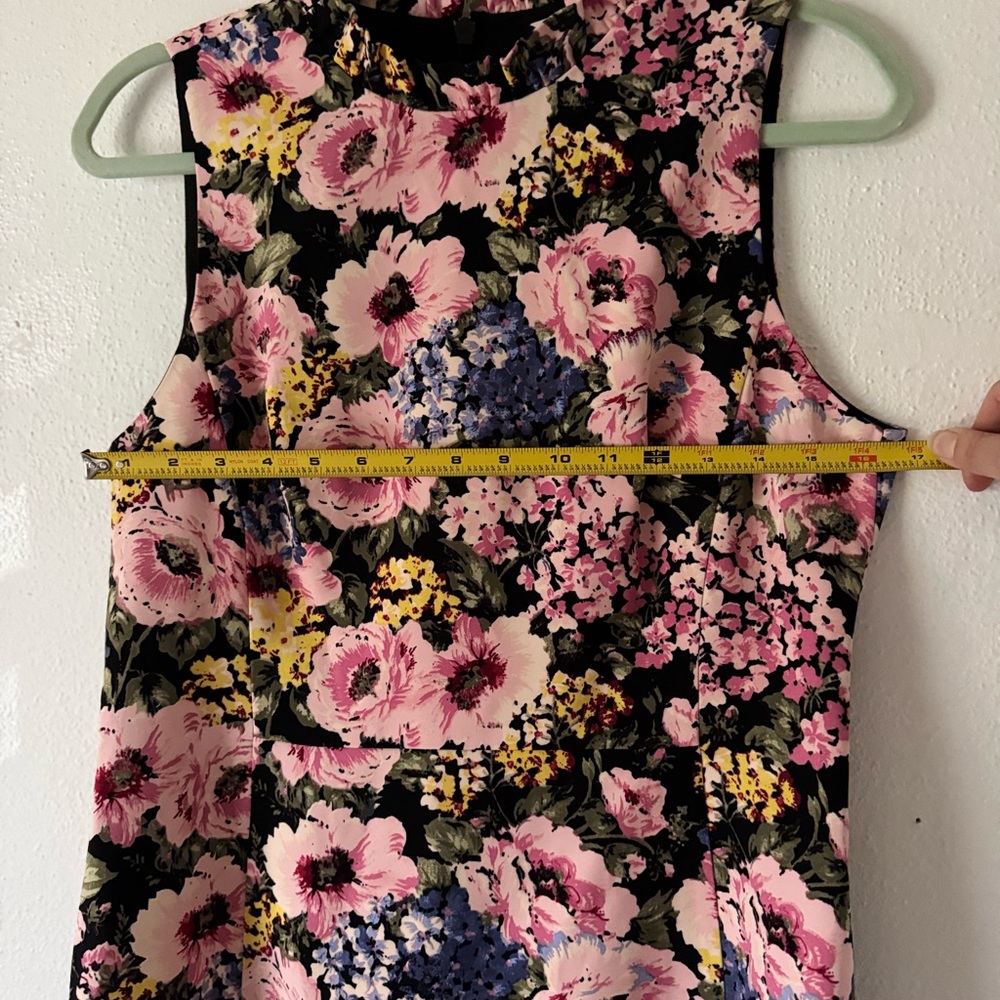 Rebecca Taylor Lavinia Floral-print Hydrangea Ruffle Dress In Black Cameo Pink - Picture 8 of 16
